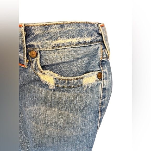 True Religion man Straight Cut Off Short Denim Casual  Summer sz 32 preloved - Picture 3 of 7